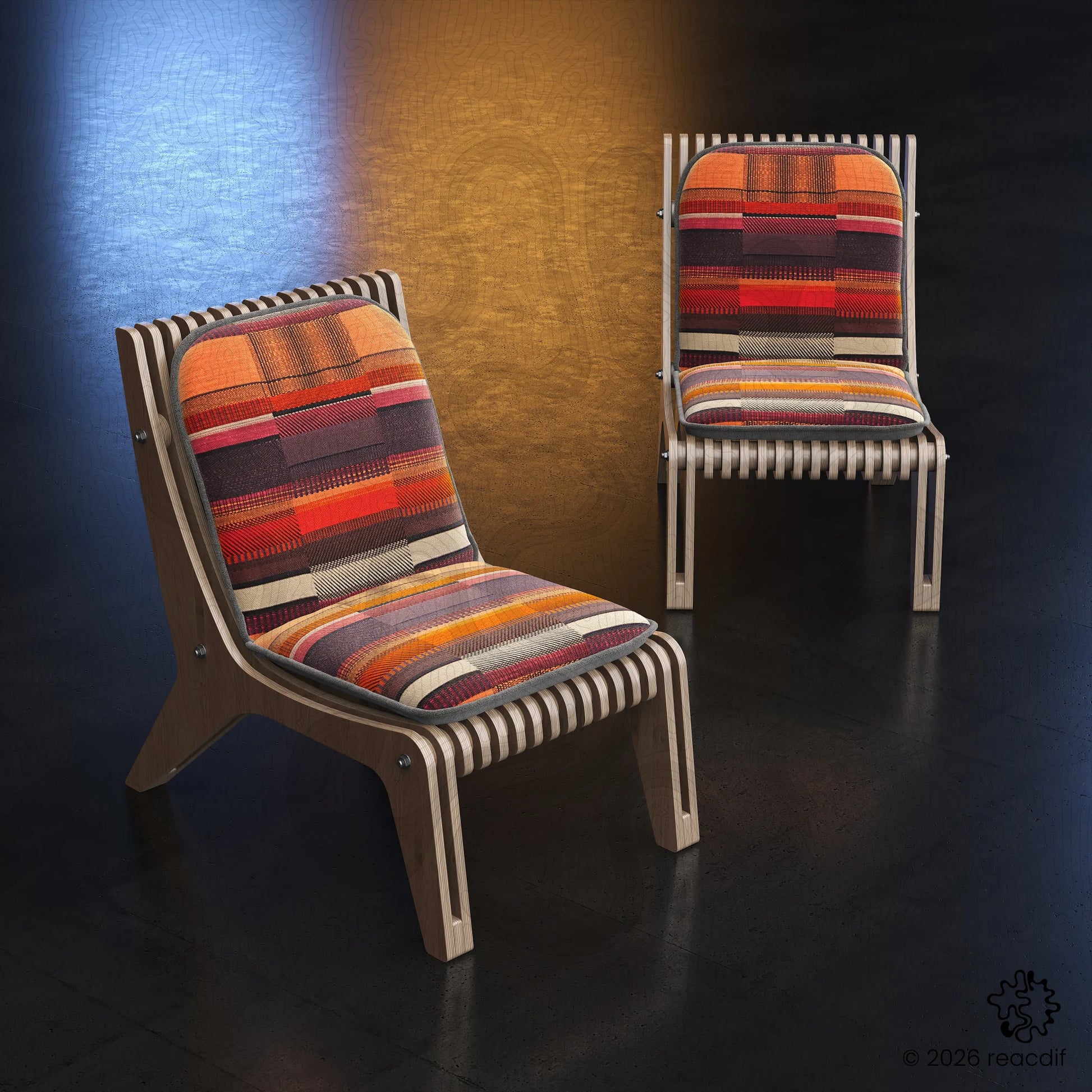 DIY furniture design A-3b - downloadable DXF files for precision woodworking