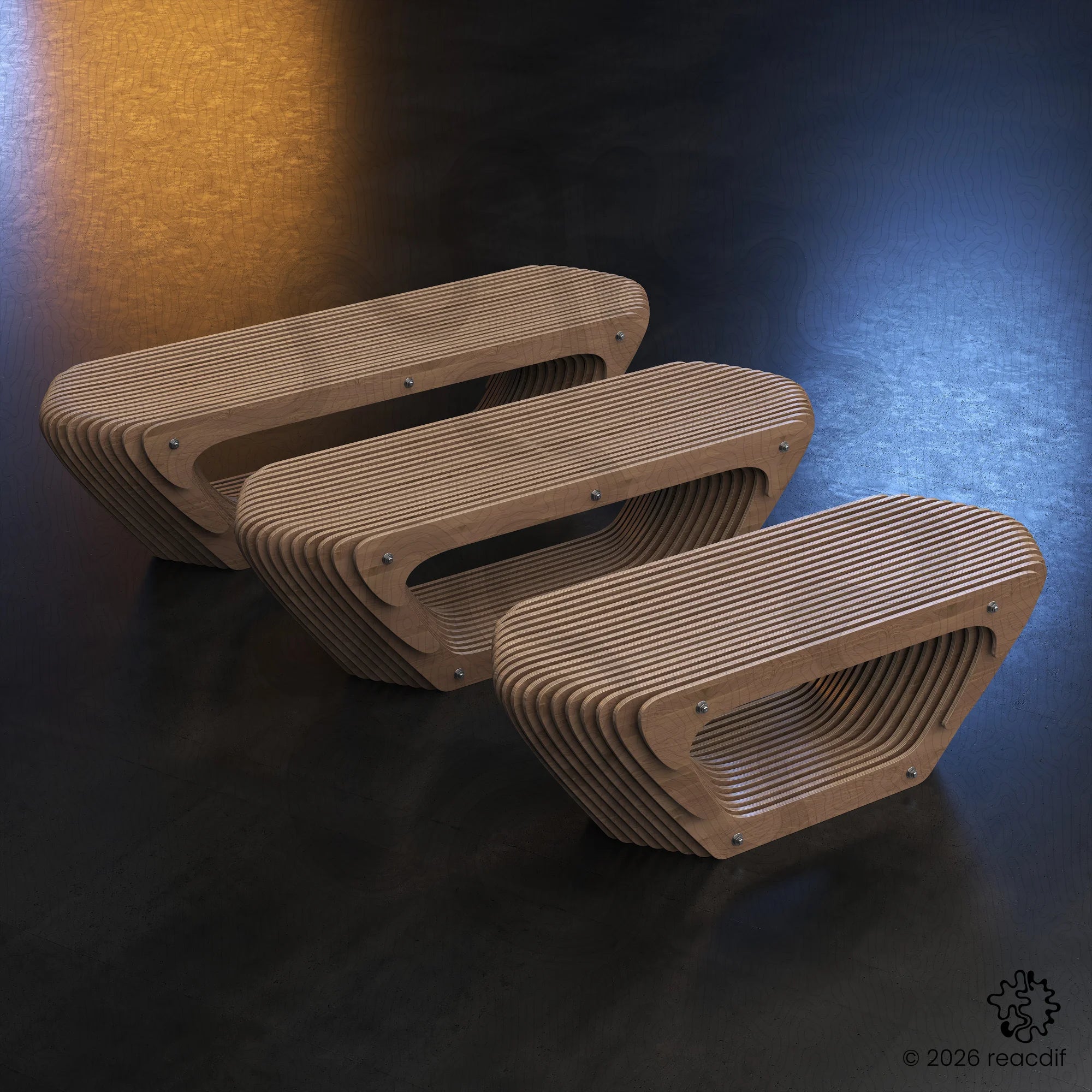 Parametric Bench A-3 | CNC Router Ready Bench Design Files