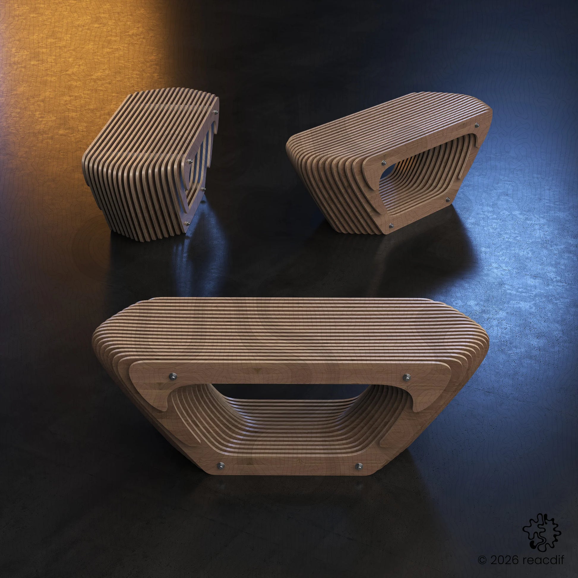 Parametric Bench A-3 | CNC Router Ready Bench Design Files